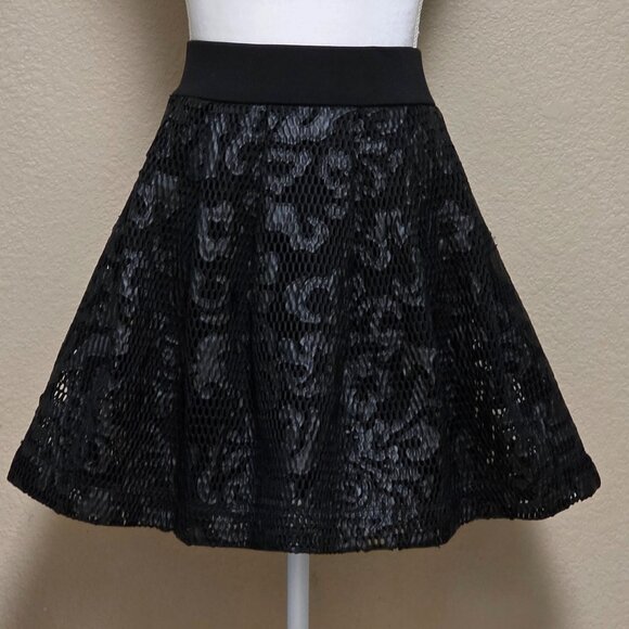 Express Lace Box Pleated Mini Skirt - Picture 10 of 10
